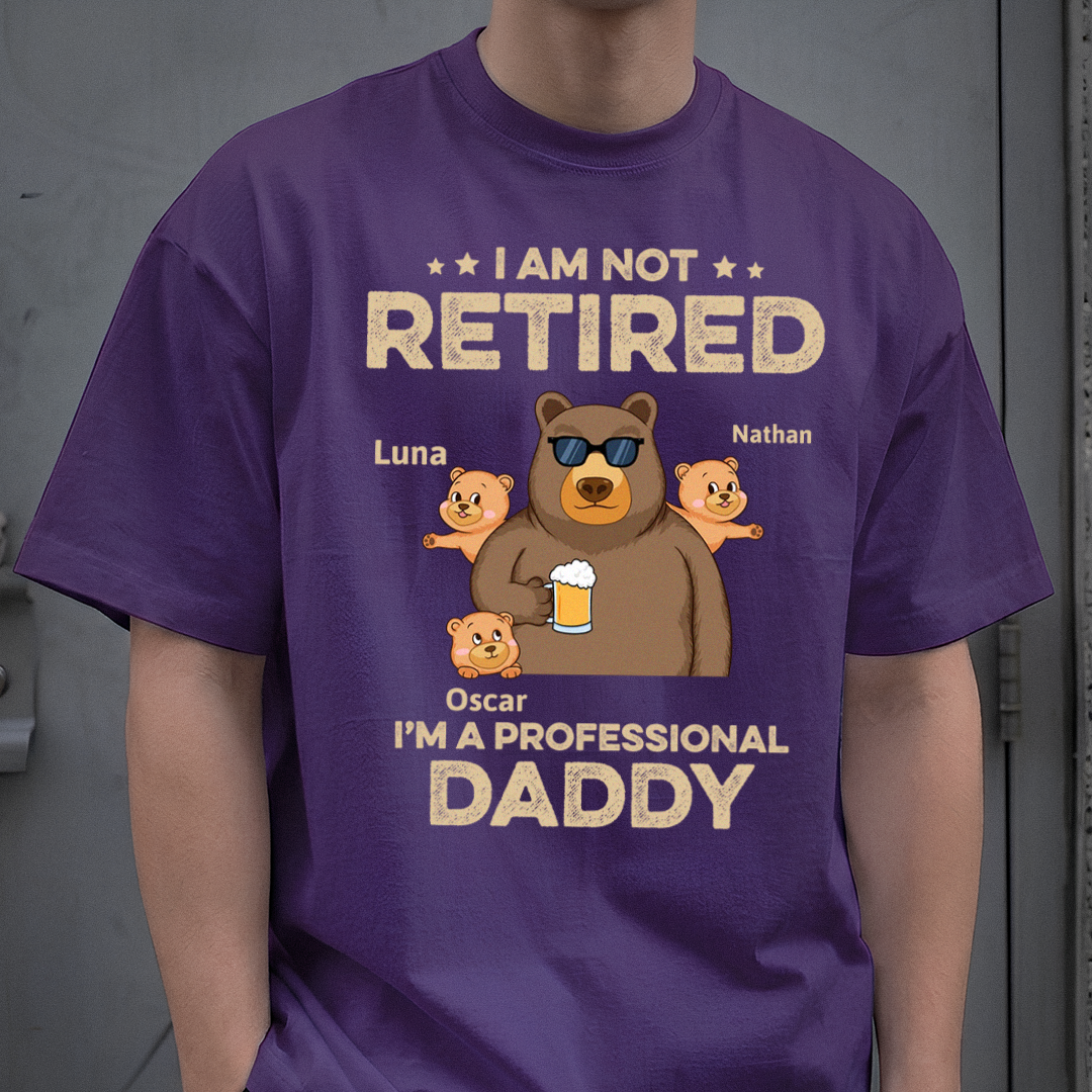 VPST05 I'm Not Retired I'm A Professional Grandpa - Personalized Custom T-shirt Hoodie