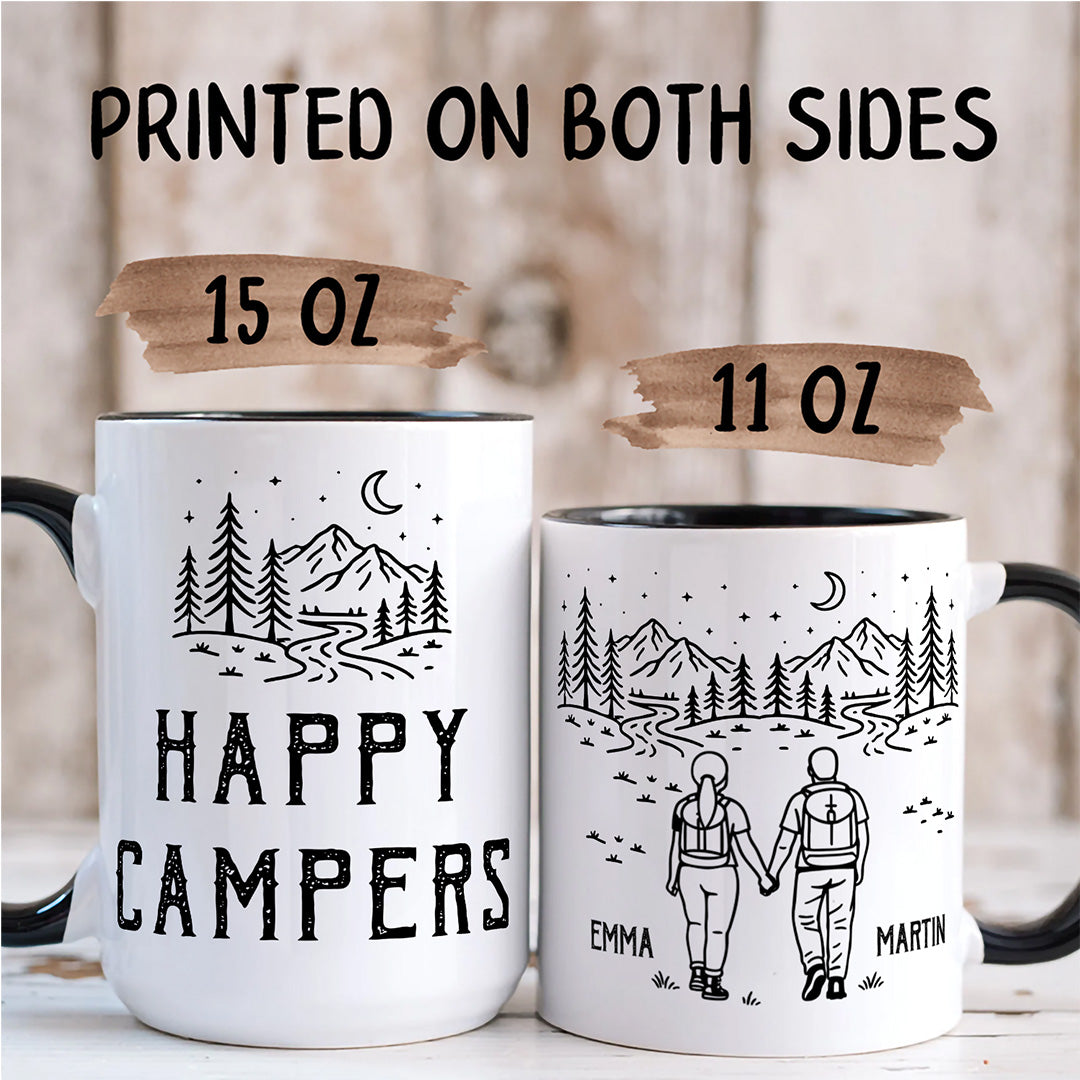 UPST81 Adventure Is Better When We're Lost Together - Personalized White Mug Accent Mug
