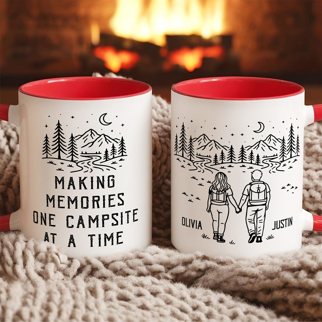 UPST81 Adventure Is Better When We're Lost Together - Personalized White Mug Accent Mug