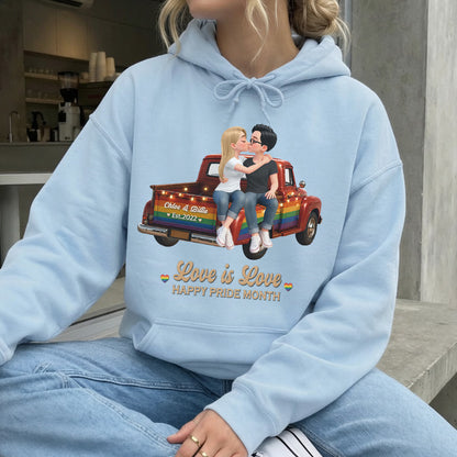 UPST86 LGBT+ Couple Truck You & Me We Got This - Personalized T-shirt Hoodie