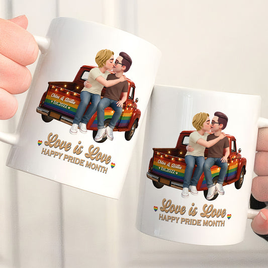 UPST86 LGBT+ Couple Truck You & Me We Got This - Personalized White Mug Accent Mug