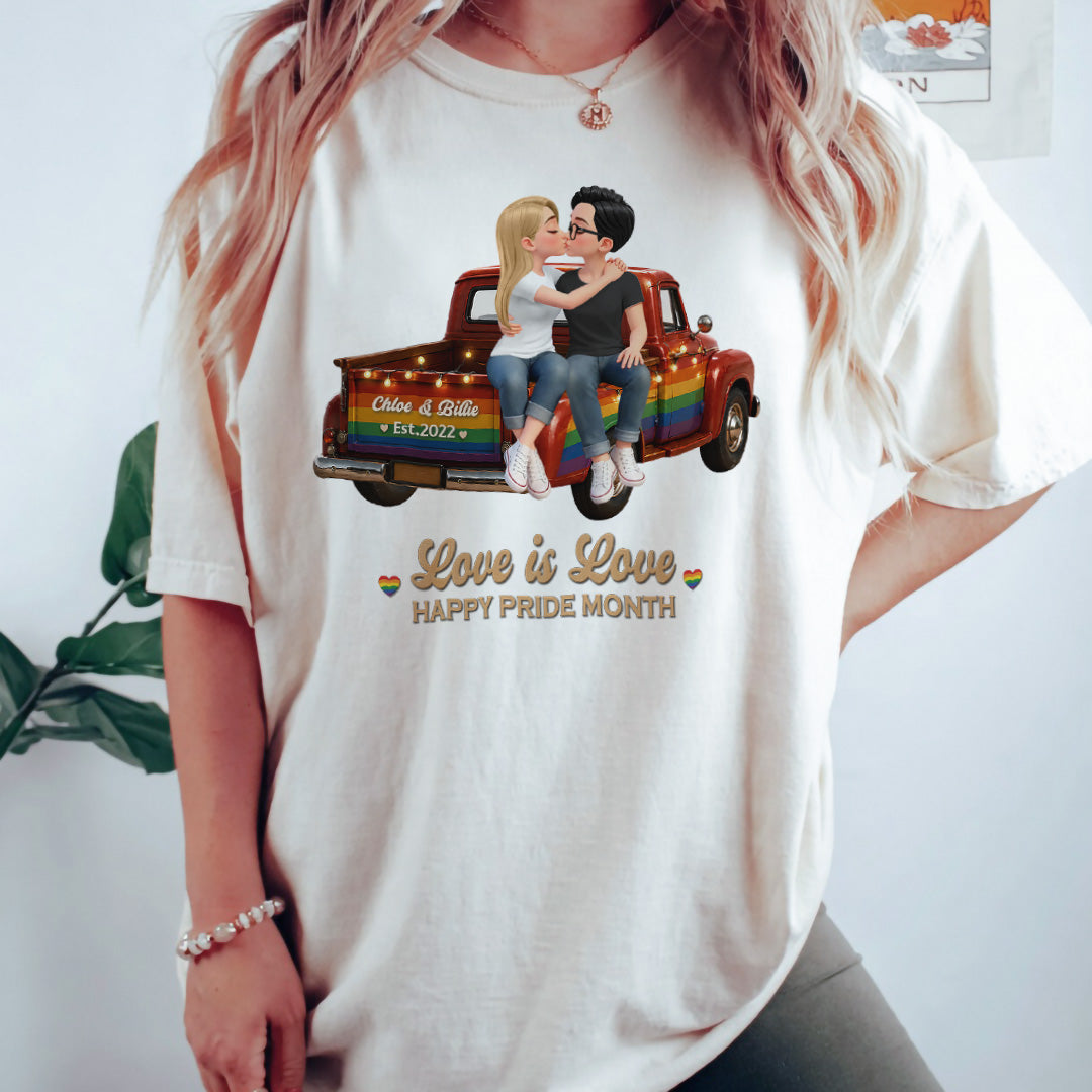 UPST86 LGBT+ Couple Truck You & Me We Got This - Personalized T-shirt Hoodie