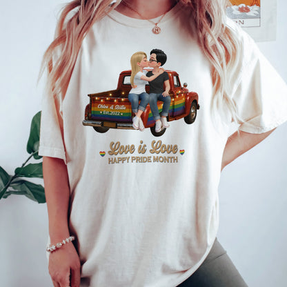 UPST86 LGBT+ Couple Truck You & Me We Got This - Personalized T-shirt Hoodie