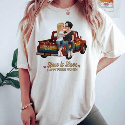 UPST86 LGBT+ Couple Truck You & Me We Got This - Personalized T-shirt Hoodie