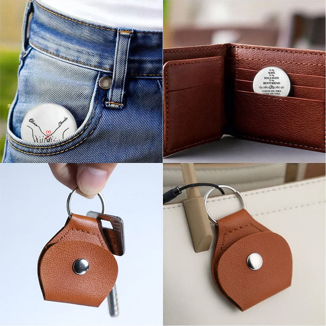UPST87 To My Wife To My Soulmate To My Best Friend - Personalized Custom Pocket Hug