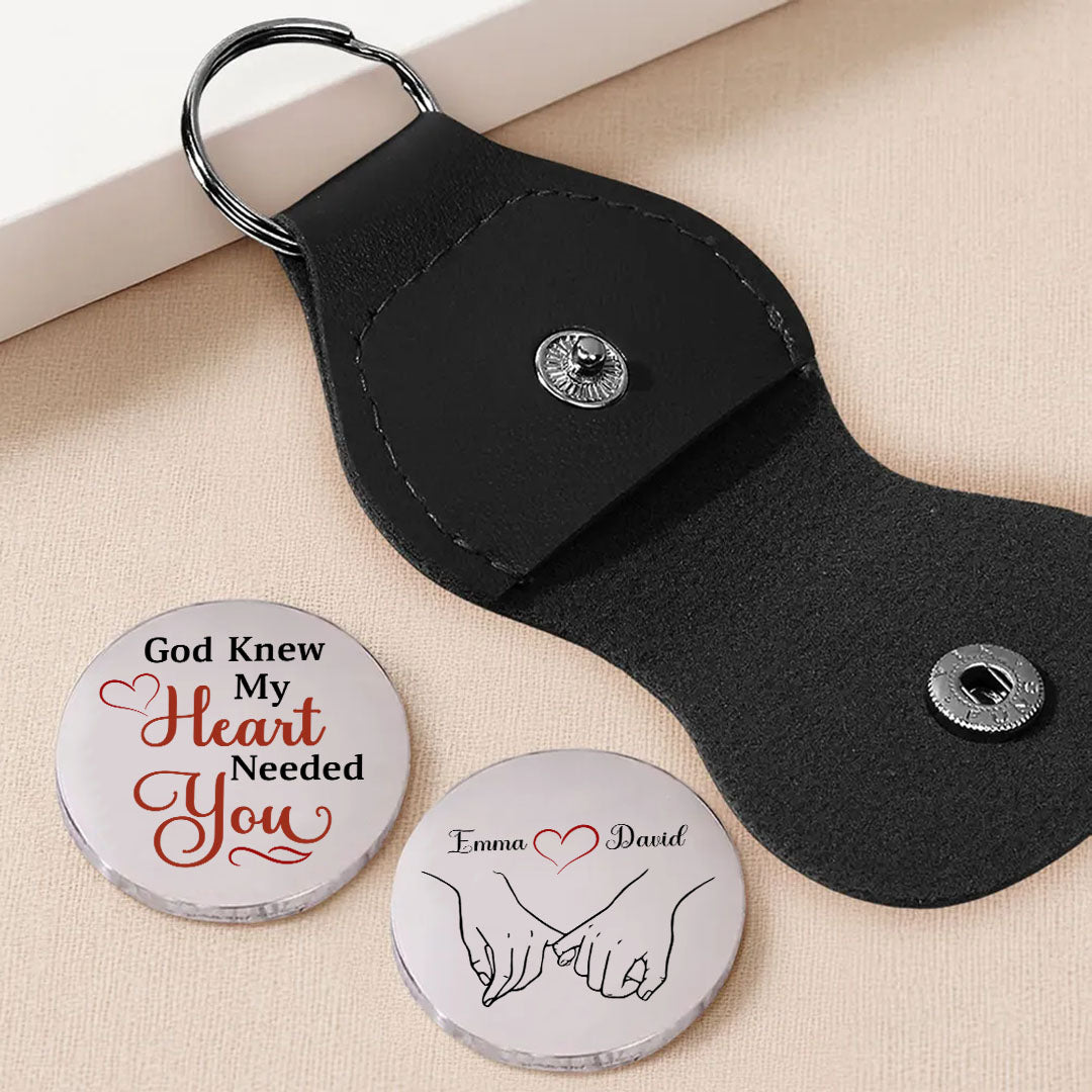 UPST88 God Knew My Heart Needed You - Personalized Custom Pocket Hug