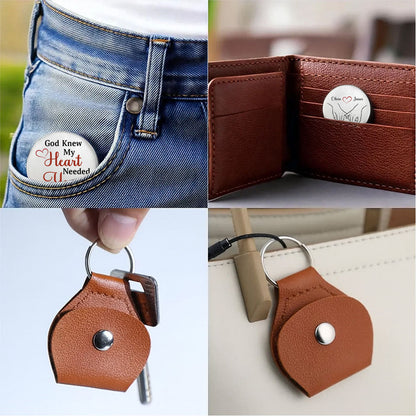 UPST88 God Knew My Heart Needed You - Personalized Custom Pocket Hug