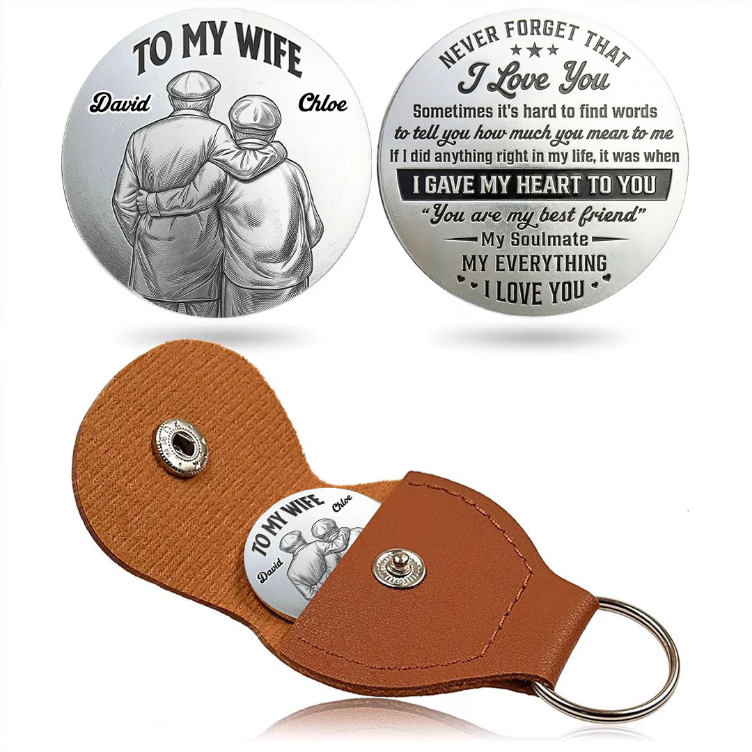 UPST89 To My Wife My Soulmate  I Love You - Personalized Custom Pocket Hug