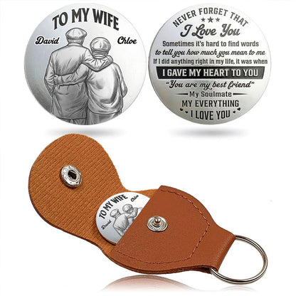 UPST89 To My Wife My Soulmate  I Love You - Personalized Custom Pocket Hug
