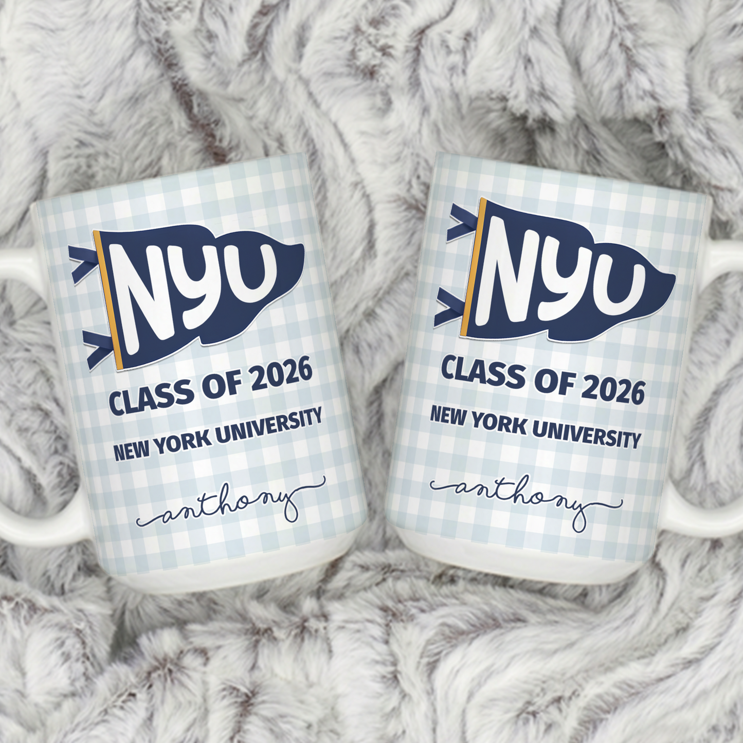 VPST60 Class Of Back To School Pennant Flag - Personalized White Mug Accent Mug