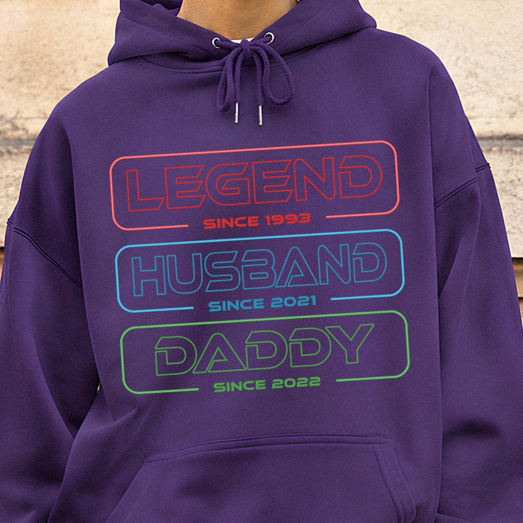 VPST16 Legend Husband Dad Grandpa - Personalized Custom T-shirt Hoodie