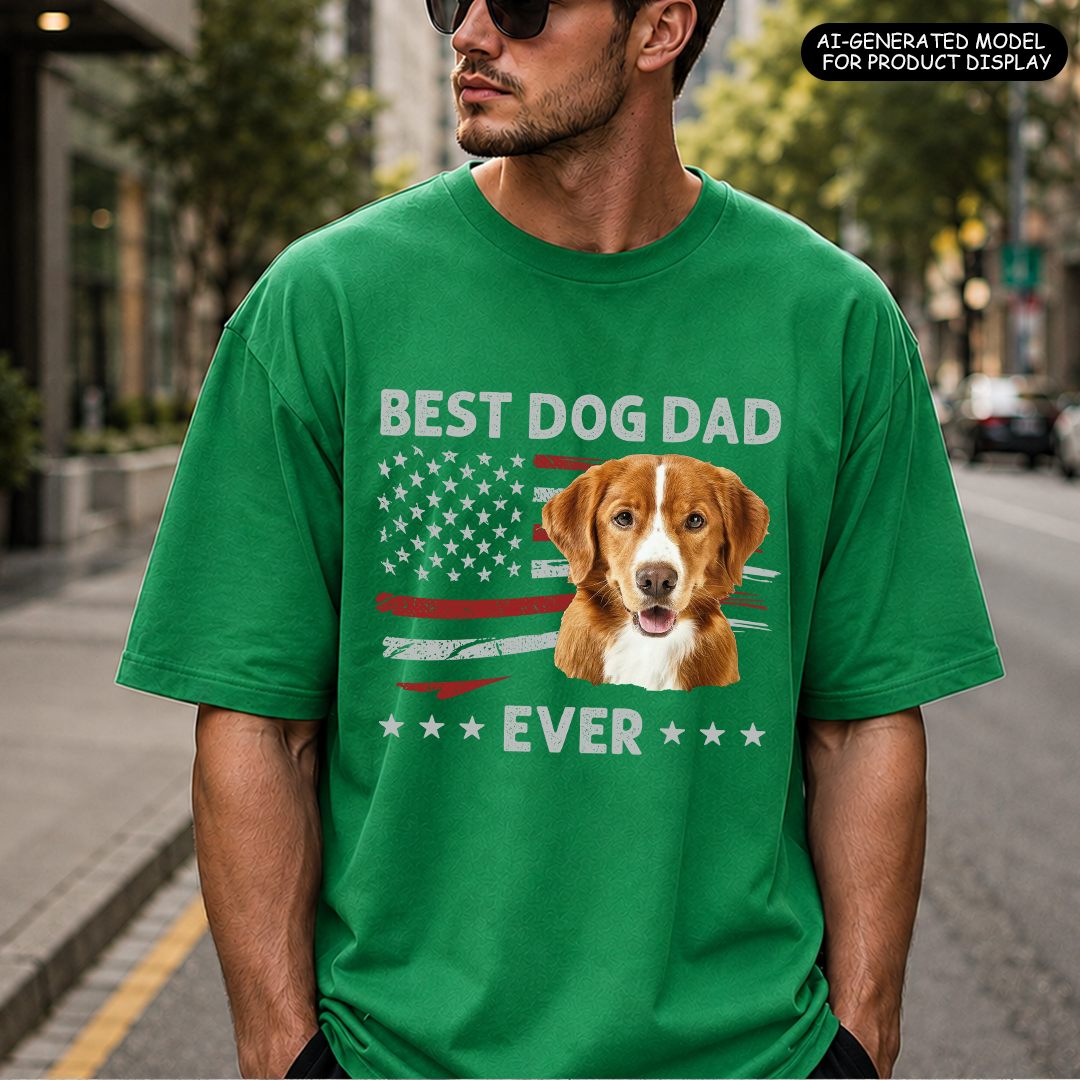 VPST31 Best Dog Cat Fur Dad Ever - Personalized T-shirt Hoodie