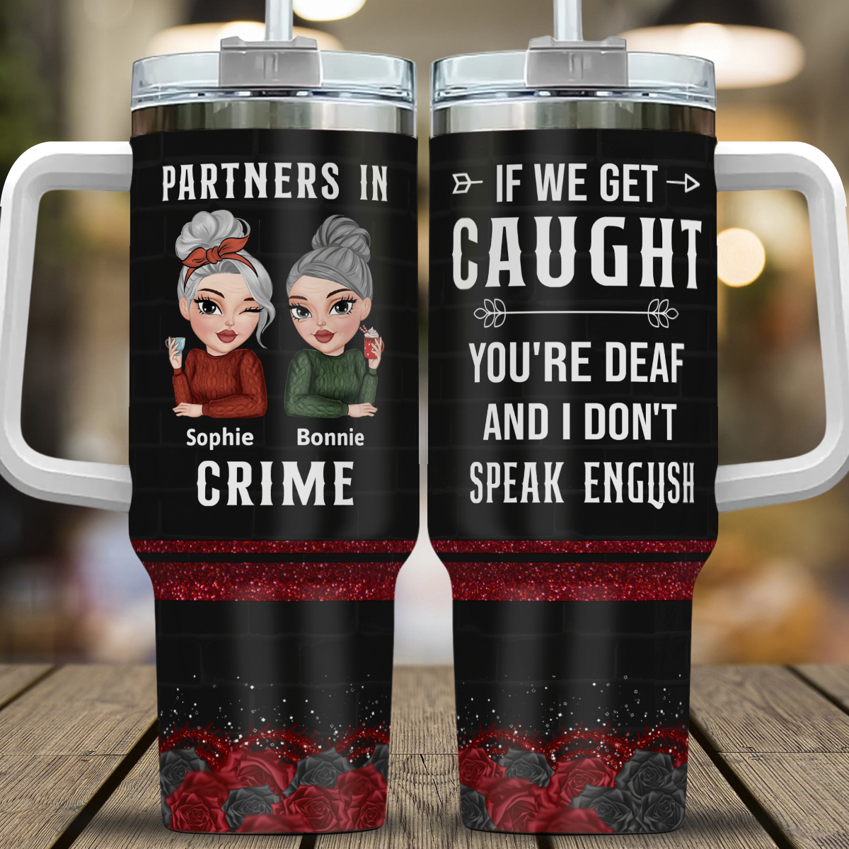 APST12 Partners In Crime - Personalized Custom Tumbler
