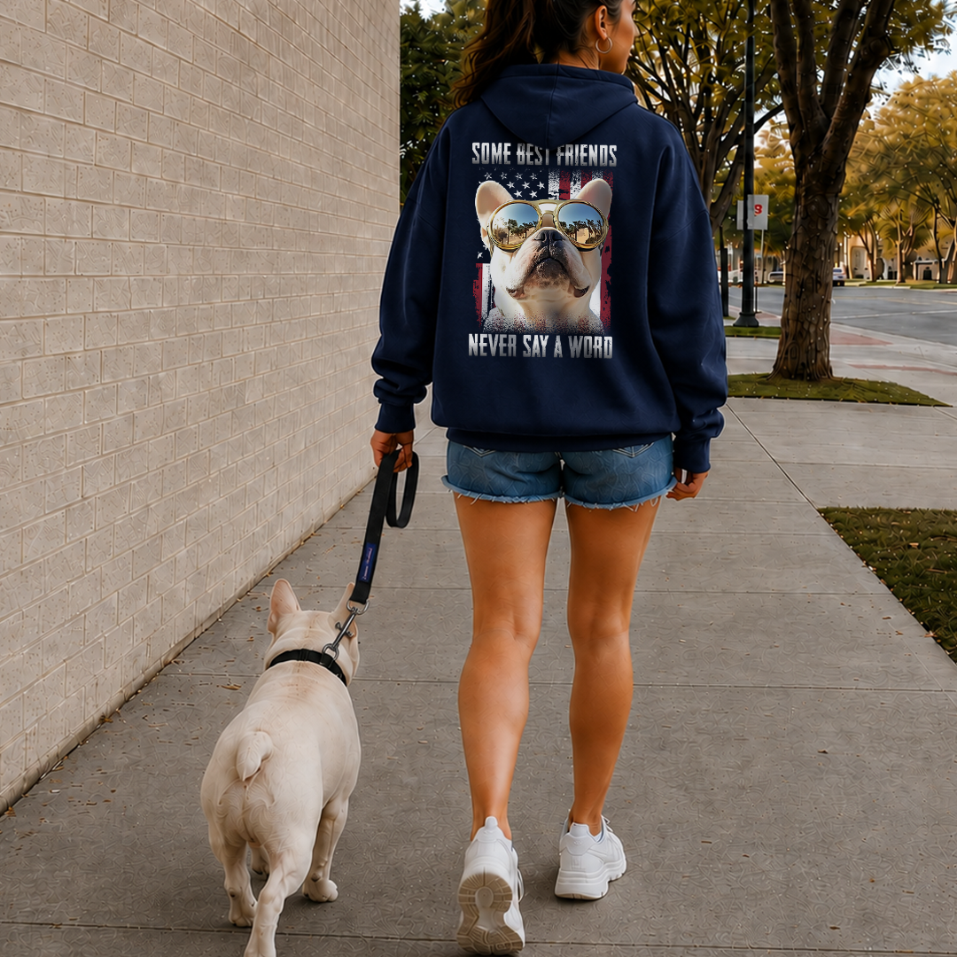 VPST64 Some Best Friends Never Say A Word - Personalized Back T-shirt Hoodie