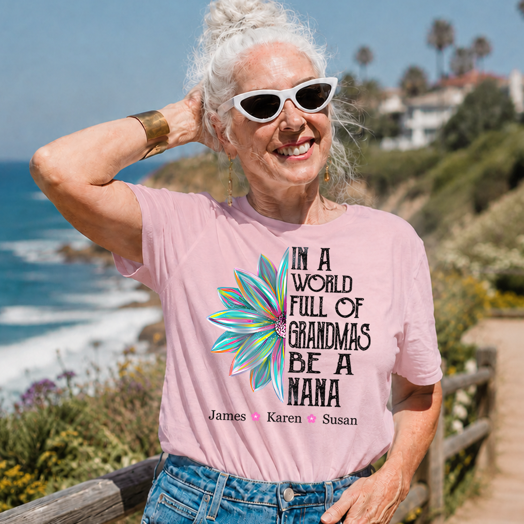 VPST45 In A World Full Of Grandmas Be A Mimi - Personalized T-shirt Hoodie