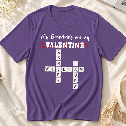 VPST53 Grandkids Make Life More Grand Kids Names Crossword Puzzle - Personalized T-shirt Hoodie