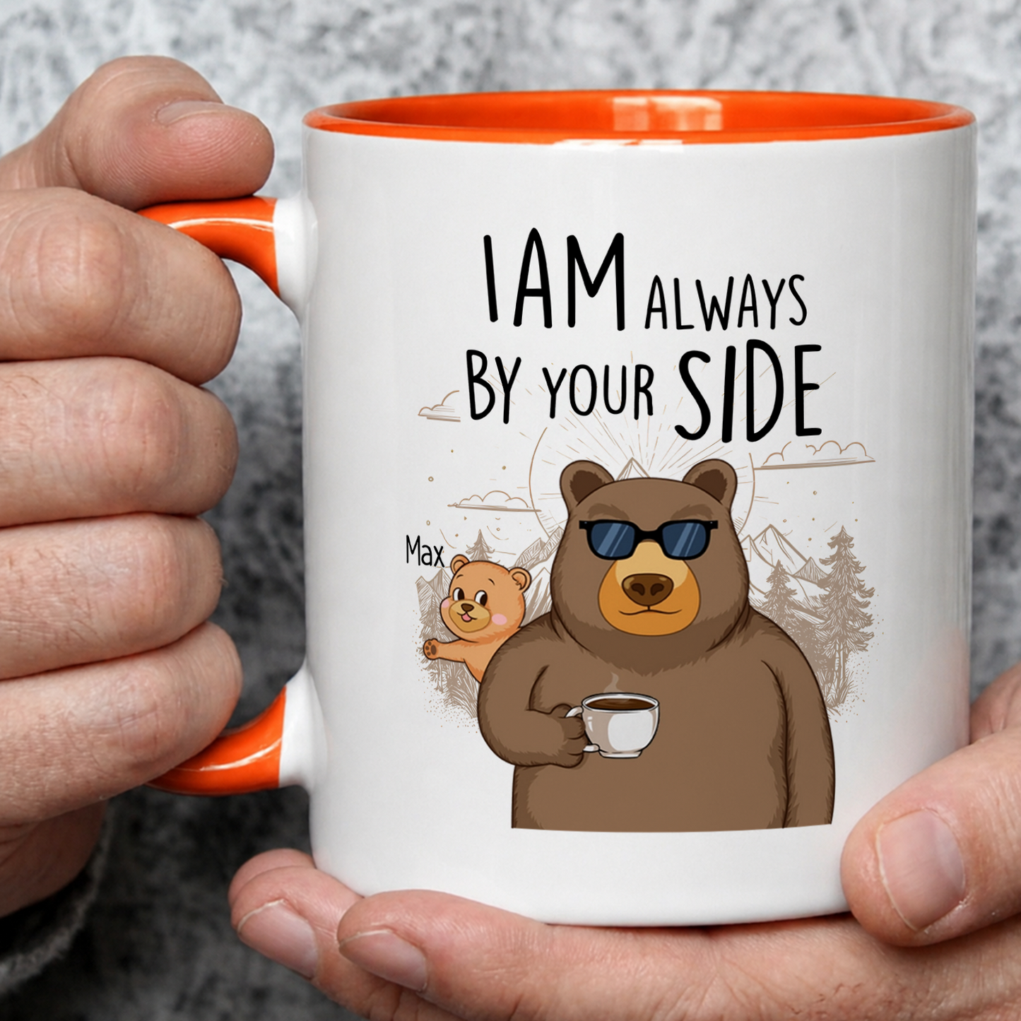 VPST51 I Am Always By Your Side - Personalized White Mug Accent Mug