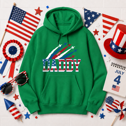 VPST28 American Flag Dad Grandpa - Personalized T-shirt Hoodie