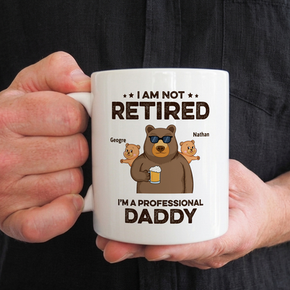 VPST05 I'm Not Retired I'm A Professional Grandpa - Personalized White Mug Accent Mug