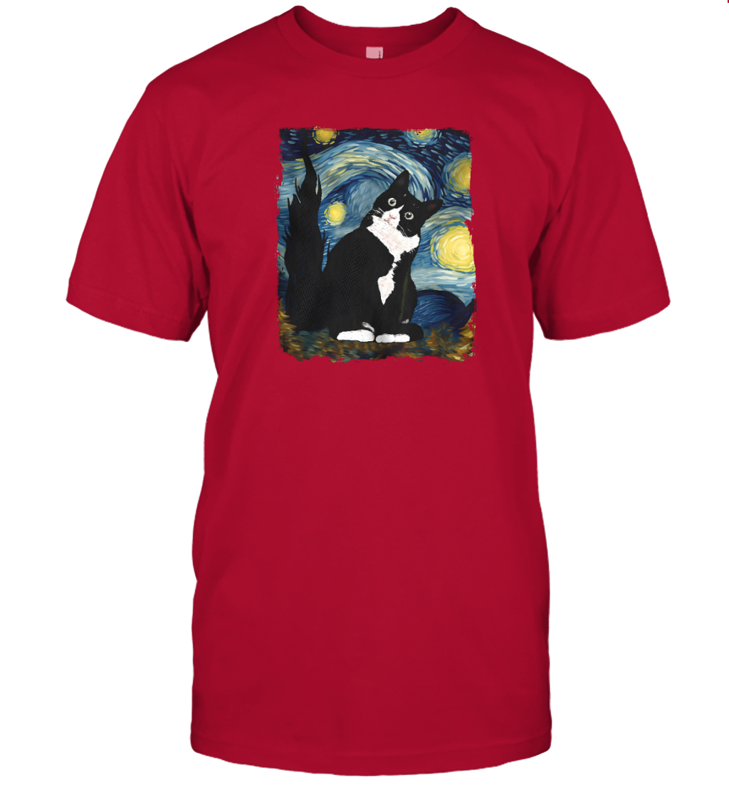 Miah1193 Tuxedo Cat Starry Night