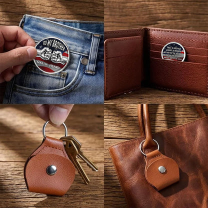 UPST96 Always A Brother - Personalized Custom Pocket Hug