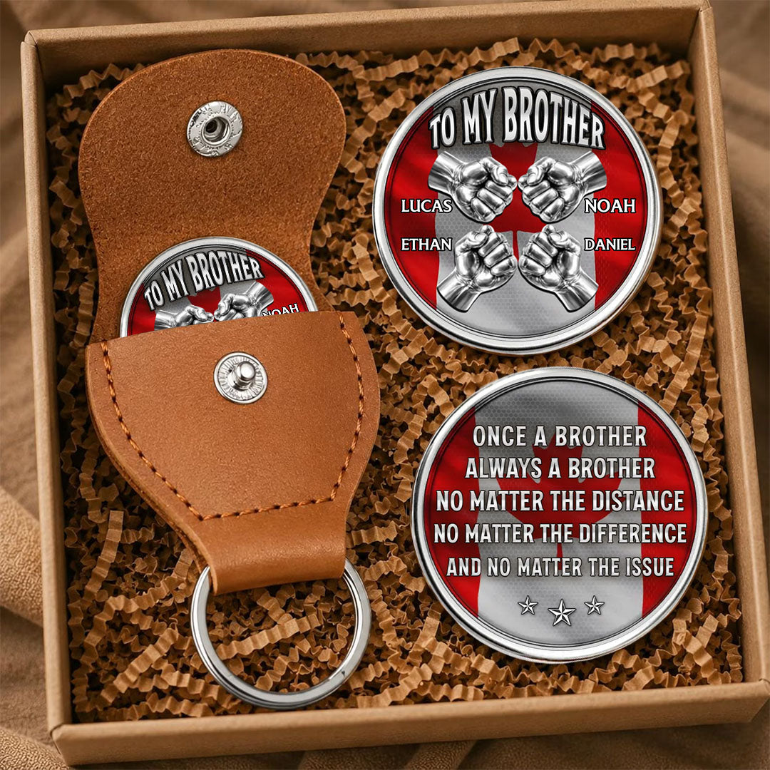 UPST96 Always A Brother - Personalized Custom Pocket Hug