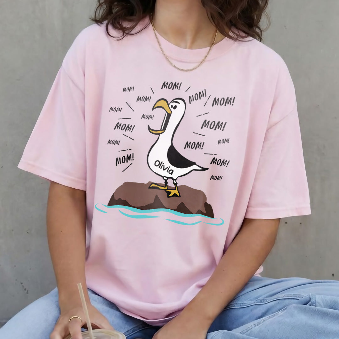 UPST97 Seagull Mom Mom Mom Funny - Personalized T-shirt Hoodie