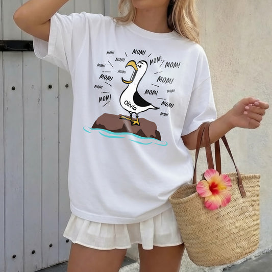 UPST97 Seagull Mom Mom Mom Funny - Personalized T-shirt Hoodie