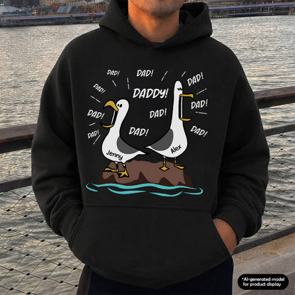 UPST98 Seagull Dad Dad Dad Funny - Personalized T-shirt Hoodie