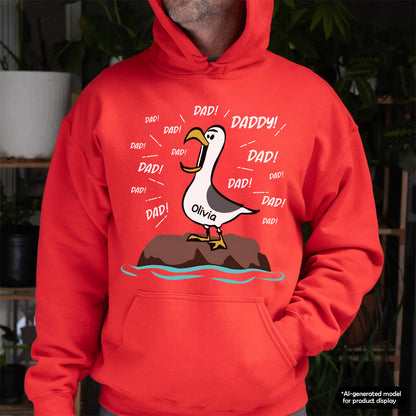 UPST98 Seagull Dad Dad Dad Funny - Personalized T-shirt Hoodie