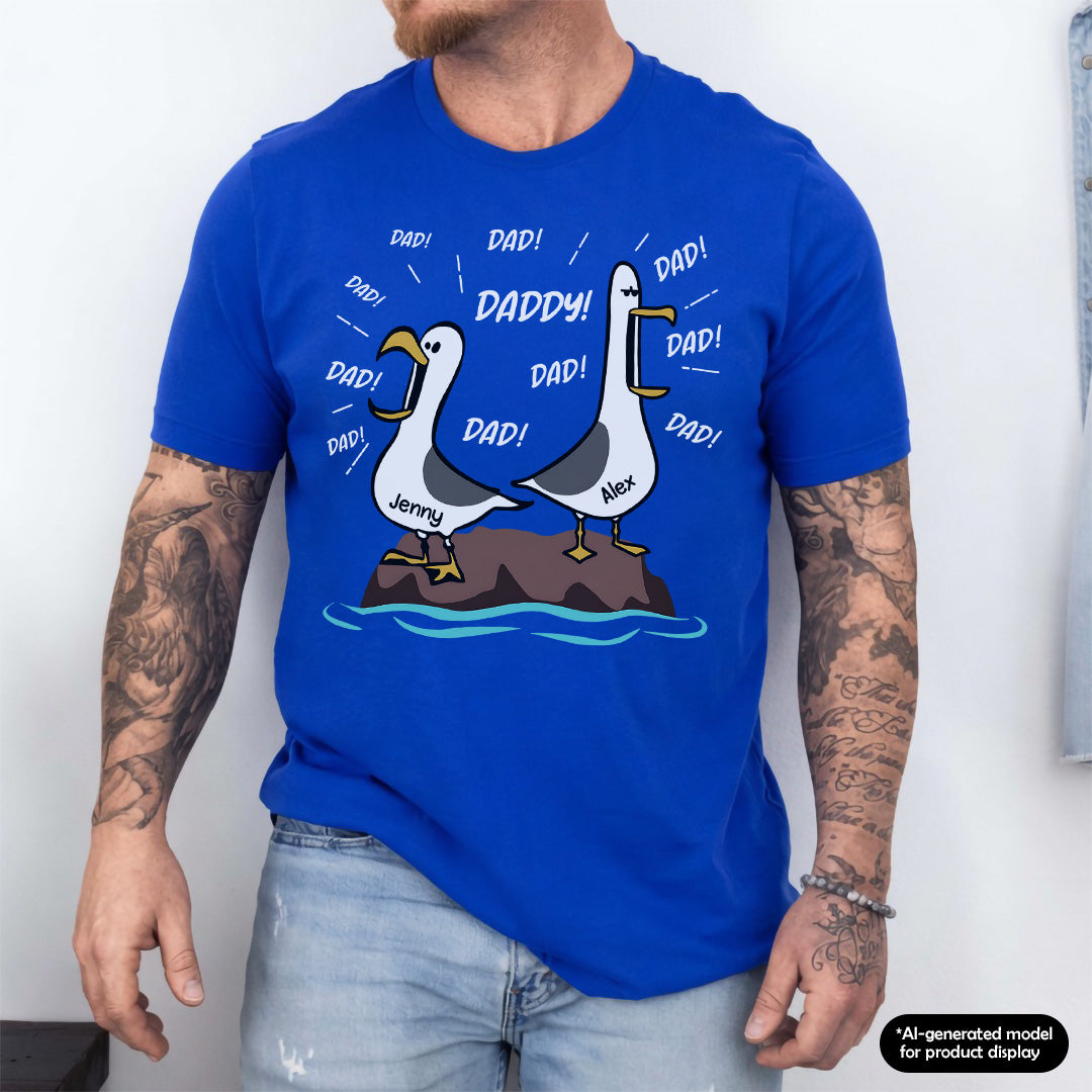 UPST98 Seagull Dad Dad Dad Funny - Personalized T-shirt Hoodie