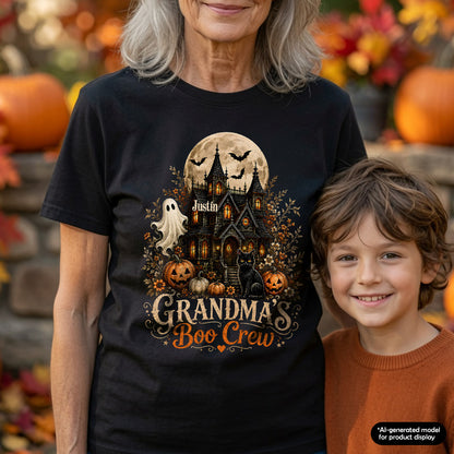 UPST99 Grandma's Boo Crew Halloween - Personalized T-shirt Hoodie