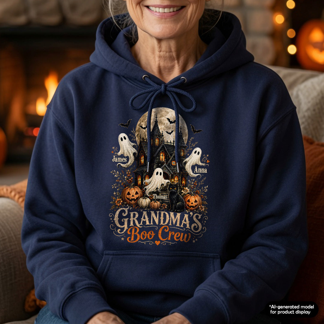 UPST99 Grandma's Boo Crew Halloween - Personalized T-shirt Hoodie