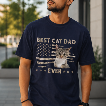 VPST31 Best Dog Cat Fur Dad Ever - Personalized T-shirt Hoodie