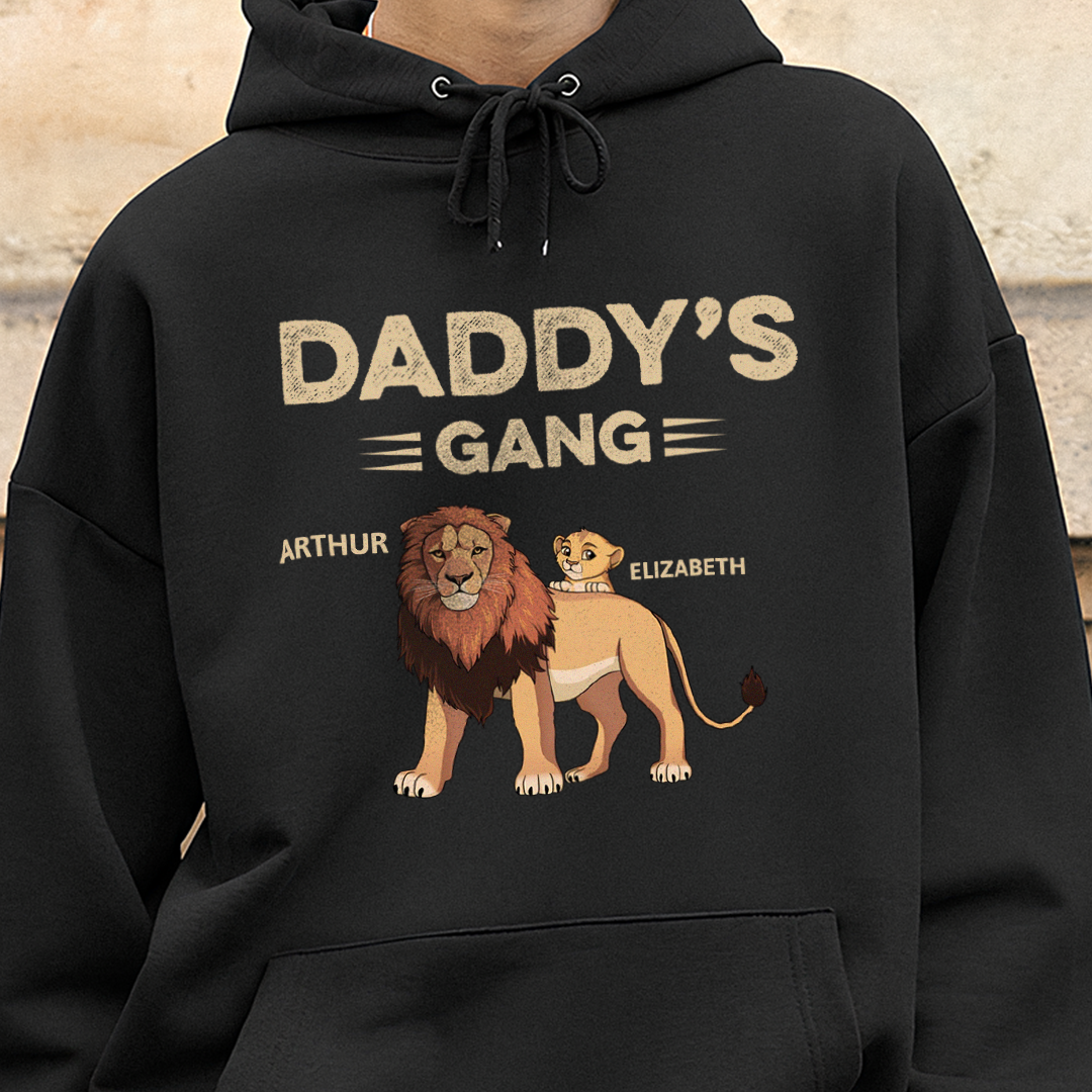 VPST06 Daddy's Gang - Personalized Custom T-shirt Hoodie