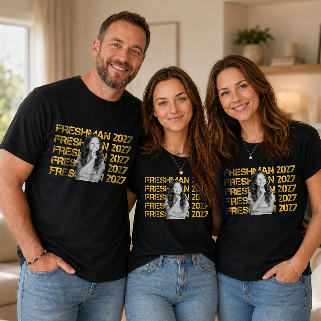 VPST66 Senior 2027 Custom Photo Upload Back To School - Personalized T-shirt Hoodie