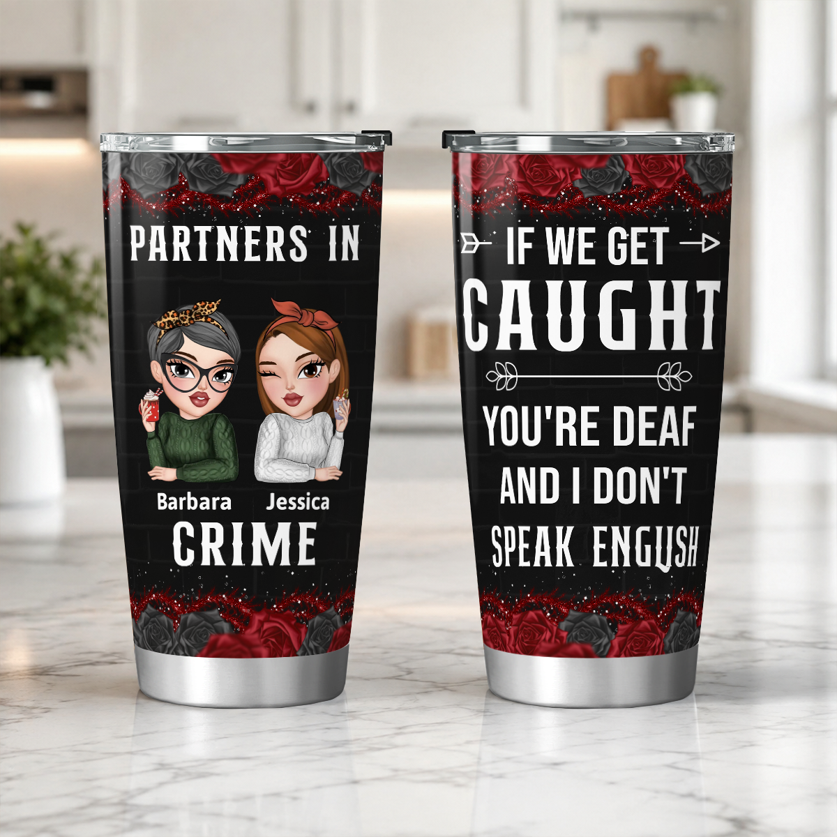 APST12 Partners In Crime - Personalized Custom Tumbler