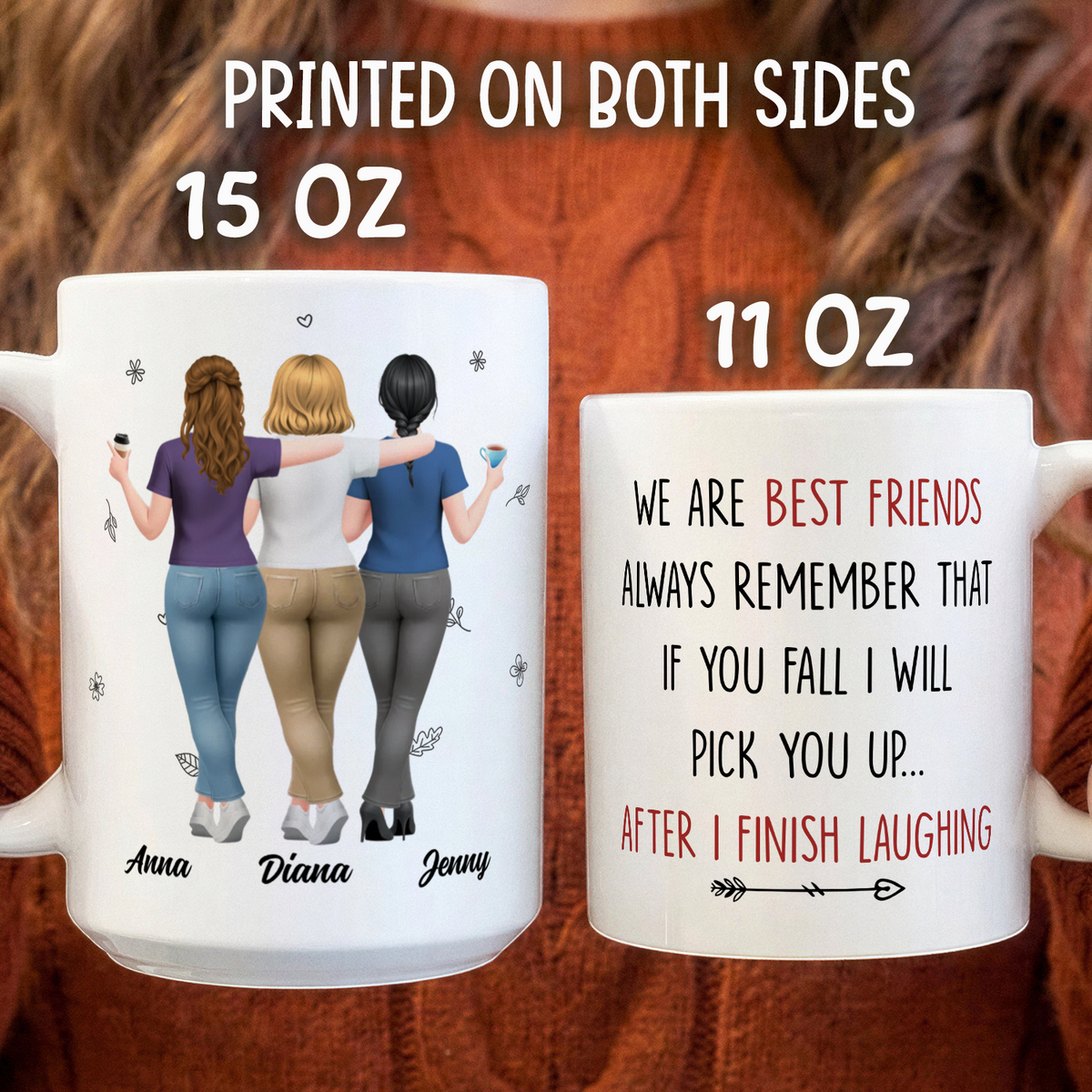 VPST79 I Will Pick You Up After I Finish Laughing - Personalized White Mug Accent Mug