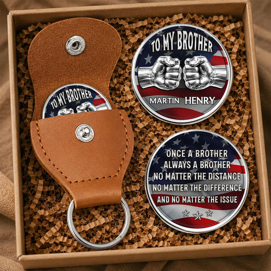 UPST96 Always A Brother - Personalized Custom Pocket Hug