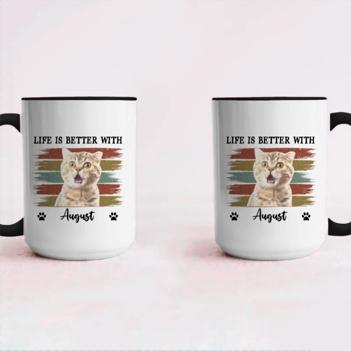 Miah1499 Life Is Better With Pet-Personalized Custom Coffee Mug