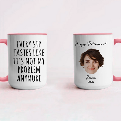 PSTM02 Happy Retirement - Personalized Custom Coffee Mug