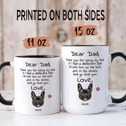 PST94 Dear Dog Dad Dog Mom Dog Parent - White Mug Accent Mug