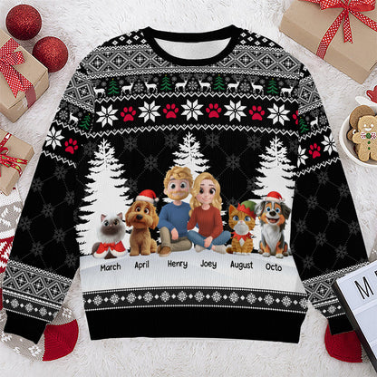 PSTS06 Fur Parents Christmas - Personalized Custom Sweater