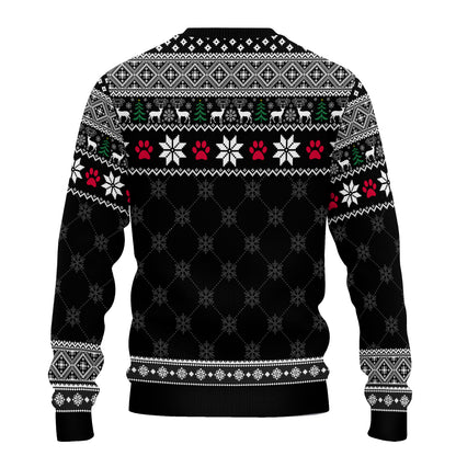 PSTS09 Merry Woofmas Dog Dad Xmas - Personalized Custom Sweater