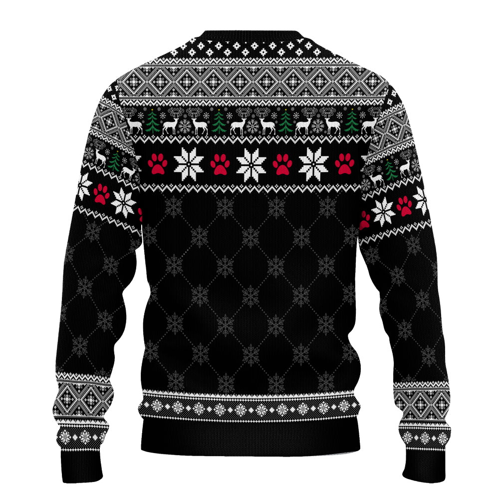 PSTS06 Fur Mom Happy Pawlidays Xmas - Personalized Custom Sweater