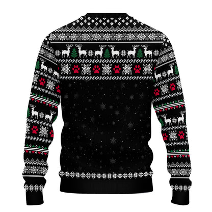 PSTS60 67% Fluff 33% Christmas Spirit Dog Lover - Personalized Custom Sweater