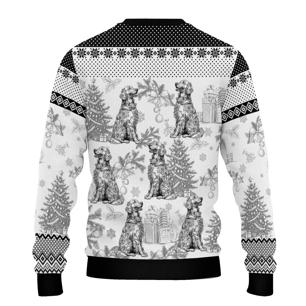 PSTS63 Toile De Jouy French Dog Lover - Personalized Custom Sweater