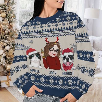 PSTS10 Fur Mom Xmas - Personalized Custom Sweater