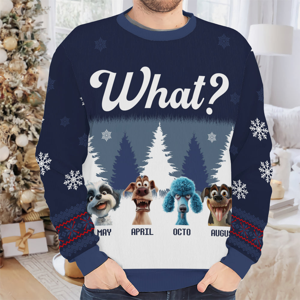 PSTS52 What Grumpy Dog Xmas - Personalized Custom Sweater