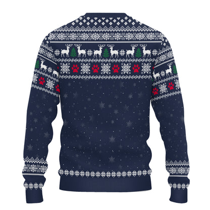 PSTS32 Dog Mom Christmas Pattern - Personalized Custom Sweater